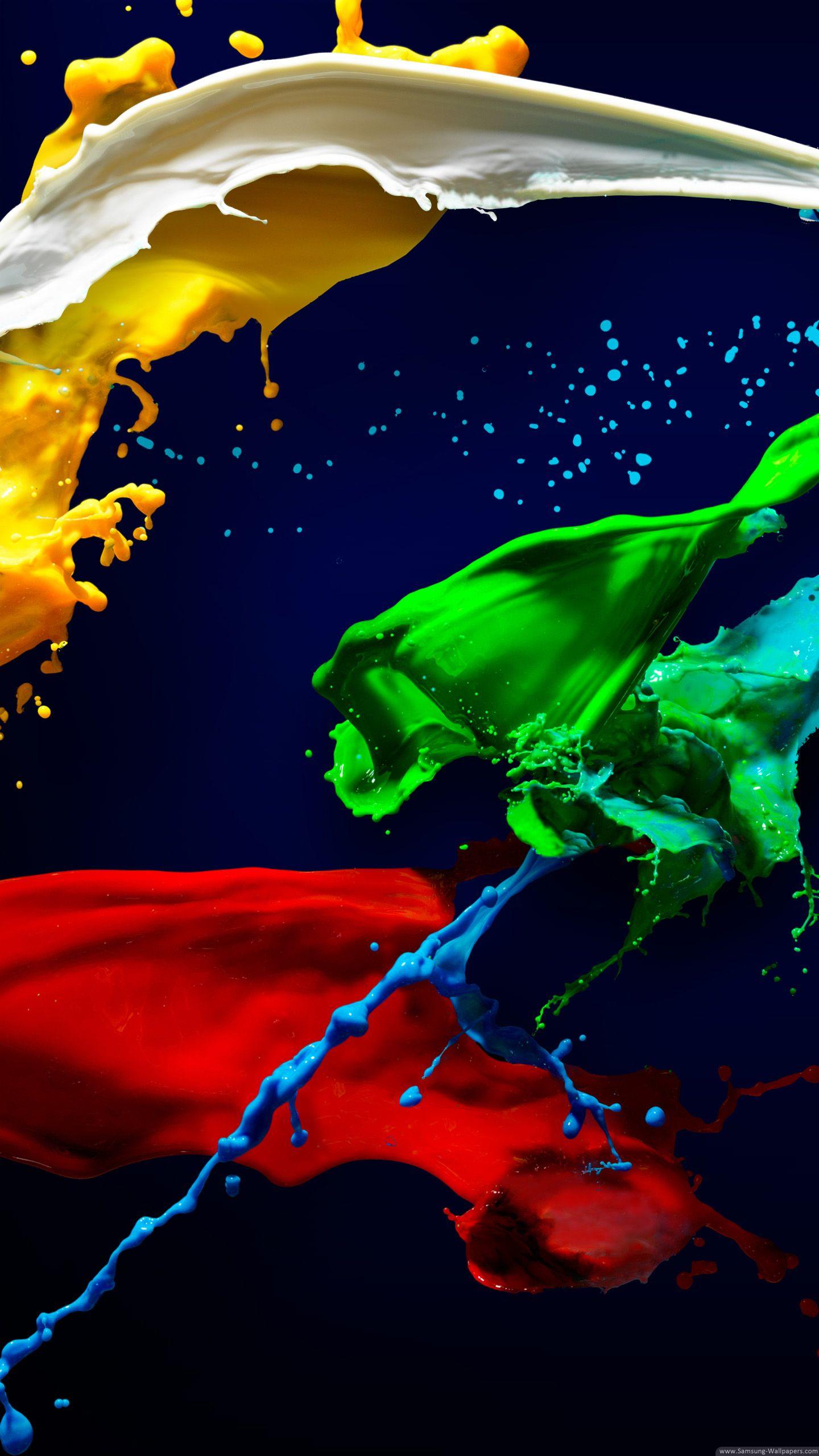 Colour Paint Lock Screen 1440x2560 Galaxy Note 4 Wallpapers