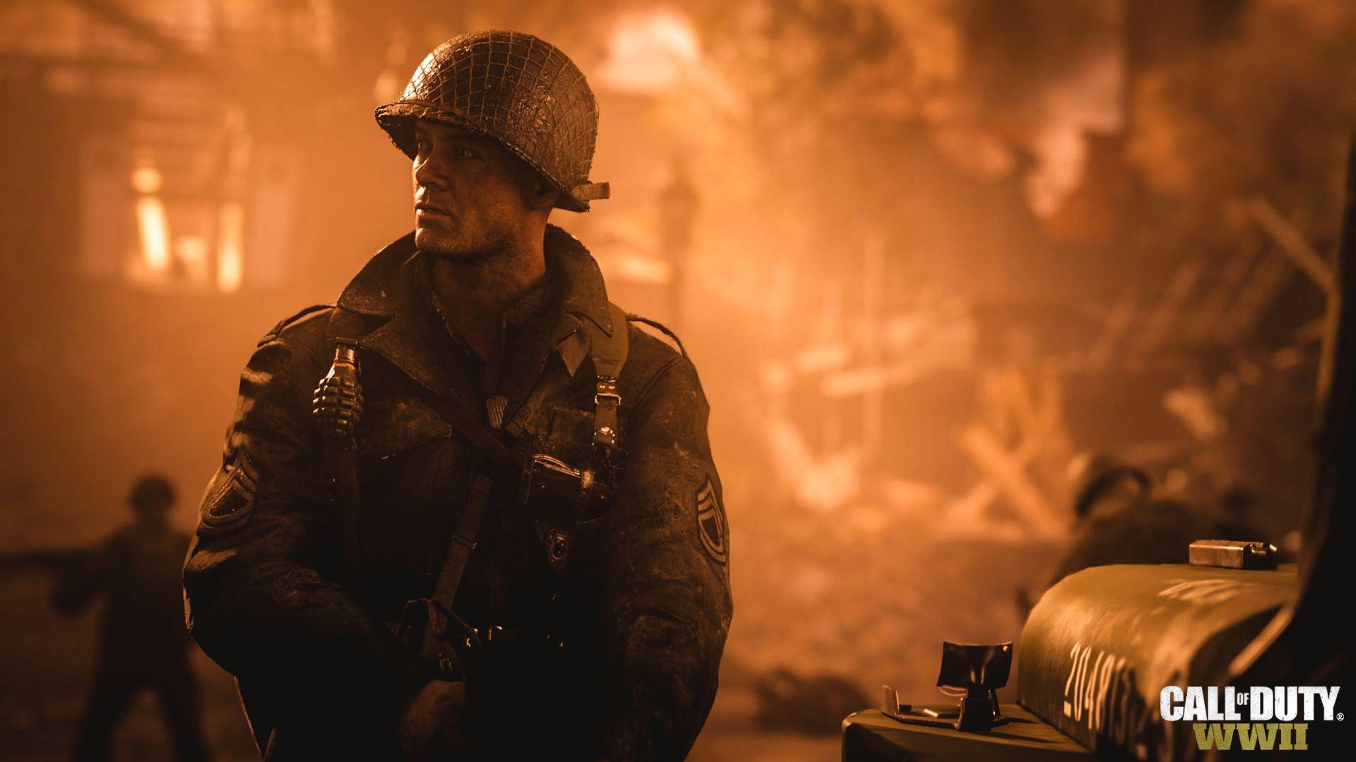 Call of Duty WWII Game Soldier Wallpaper