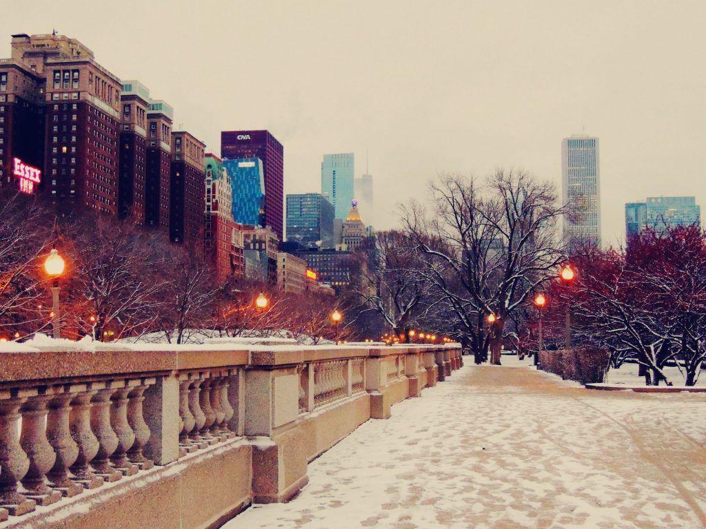 Snow In City HD Wallpaper 1080p Image. HD Wallpaper Picture