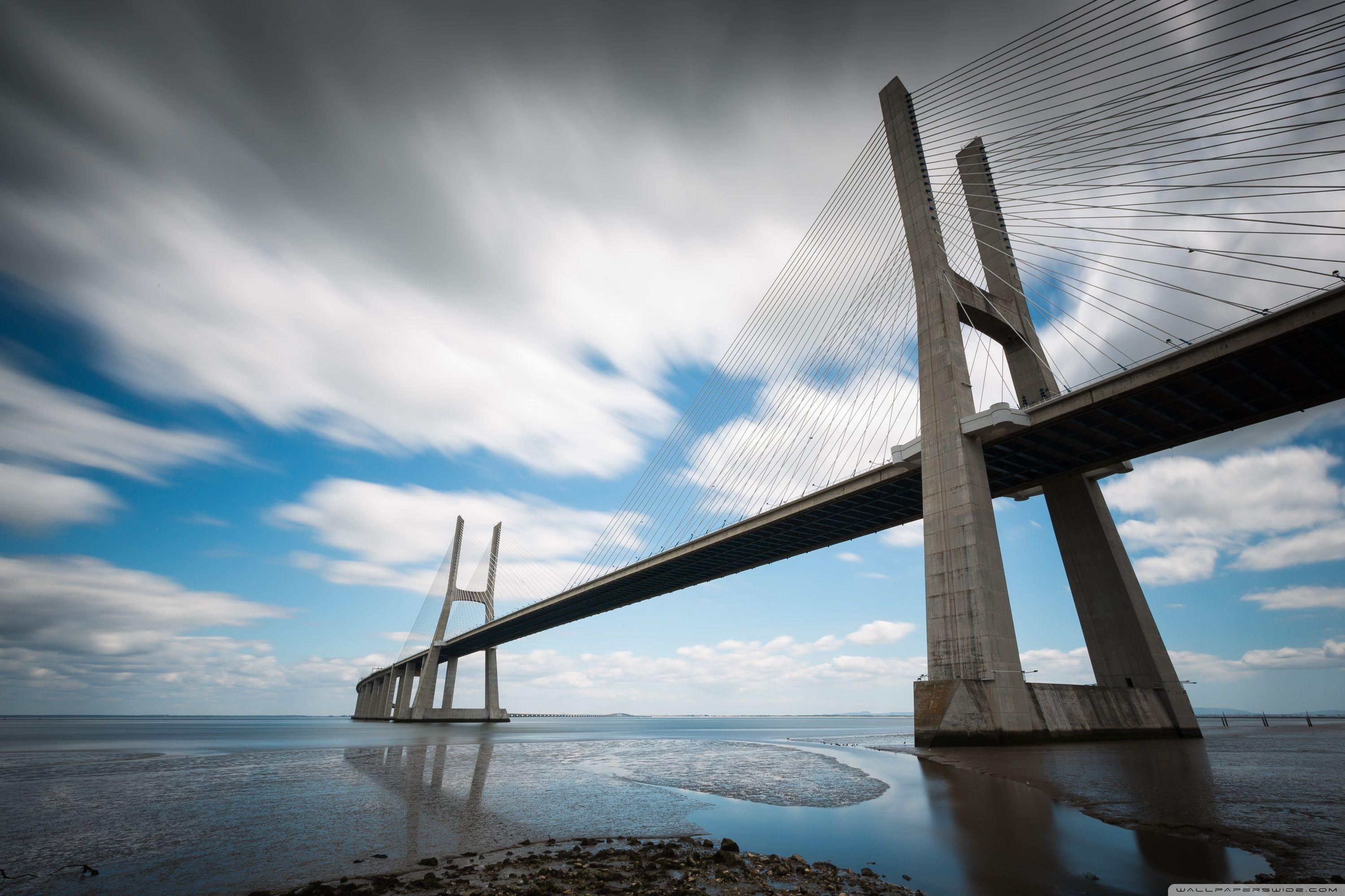 Vasco Da Gama Bridge in Lisbon ❤ 4K HD Desktop Wallpaper for 4K