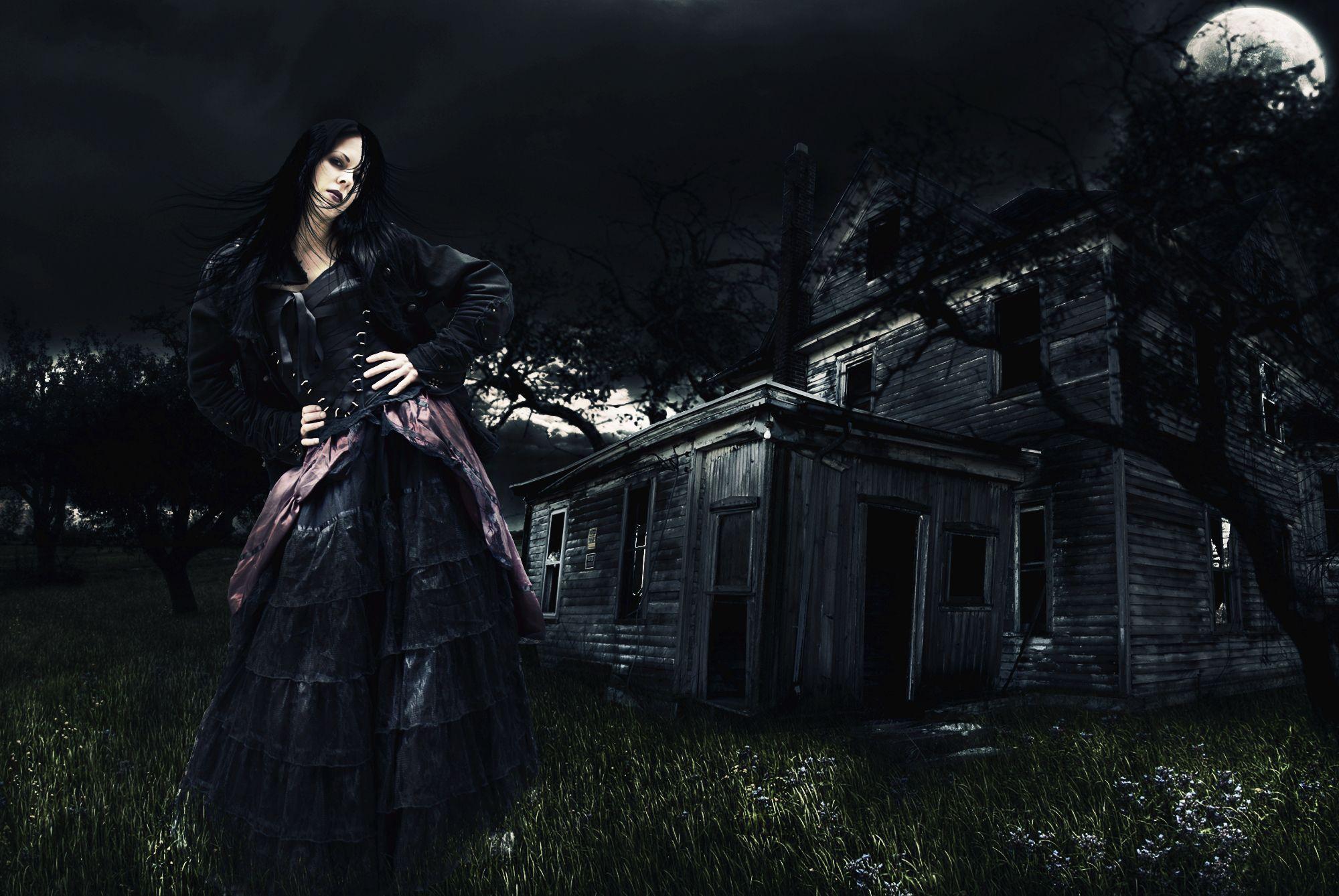 Gothic Girl Digital Art Photohop Manipulation Fantasy Surreal