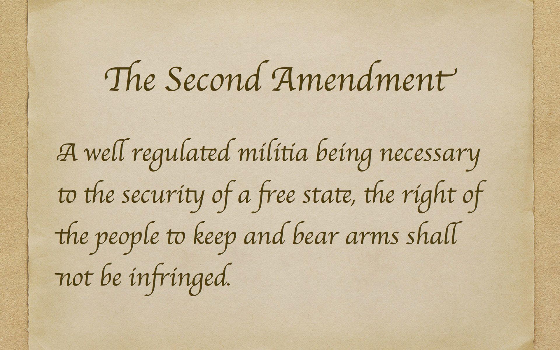 Second Amendment to the United States Constitution Wallpaper