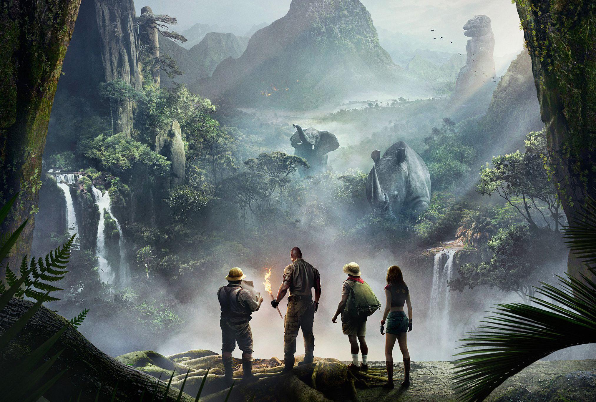 Jumanji Welcome To The Jungle Movie Poster Full HD 2K Wallpaper