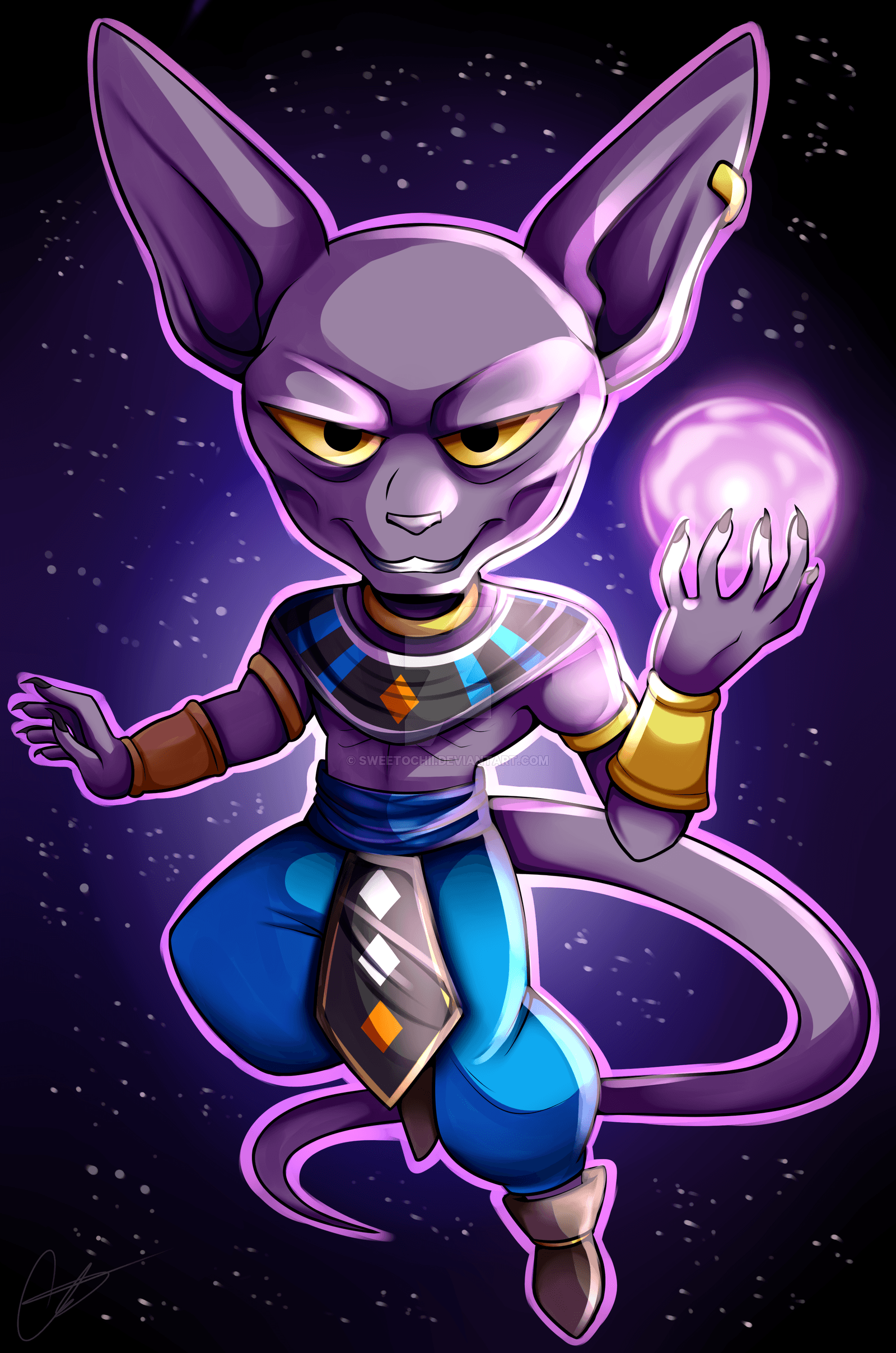 Dragon Ball FighterZ Beerus Wallpapers  Cat with Monocle