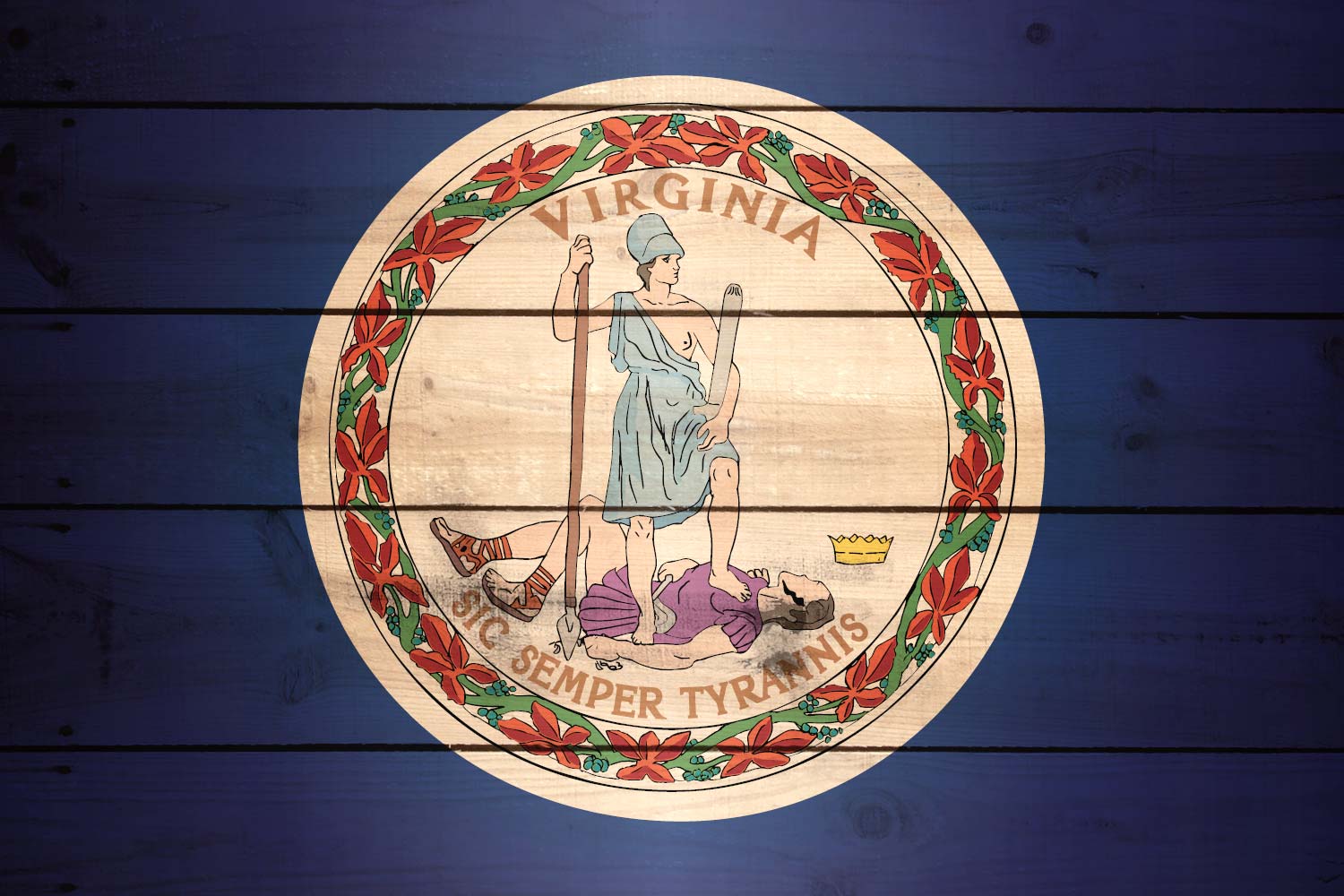 Flag of Virginia Texture it for free