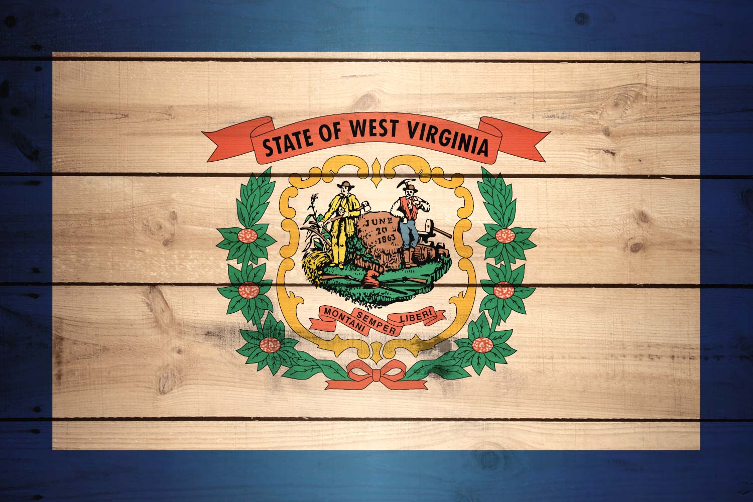 Flag of West Virginia Texture it for free
