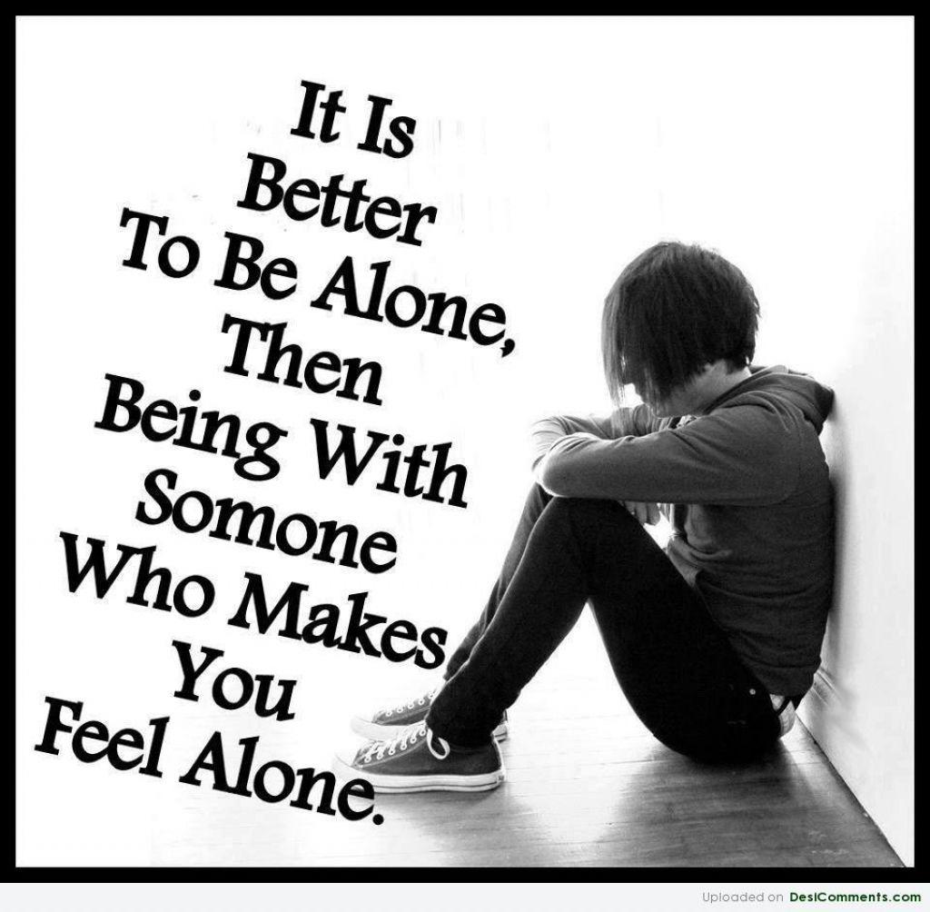 Sad Alone Boy Image With Quotes