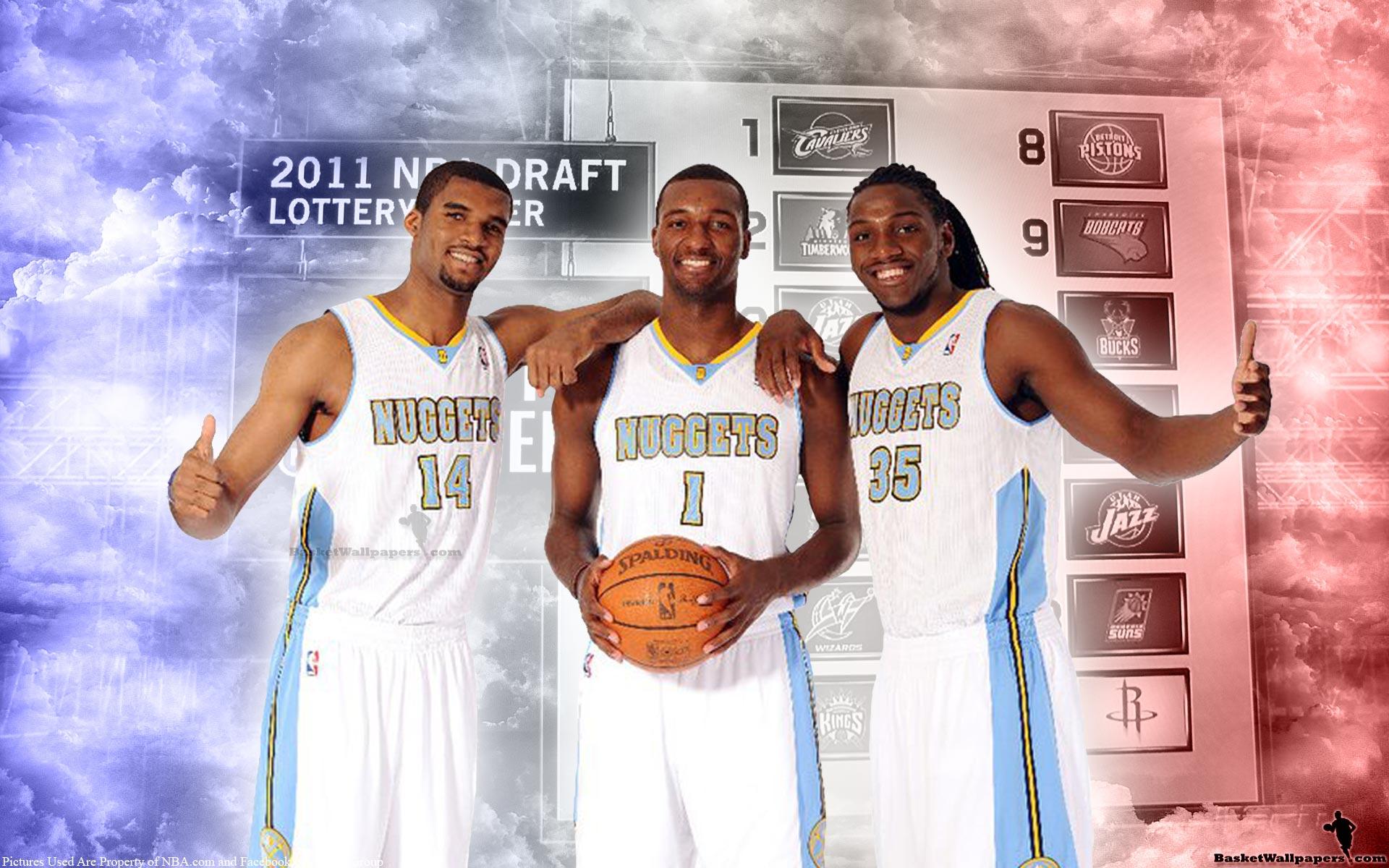 NBA Draft Denver Nuggets Rookies Widescreen Wallpaper