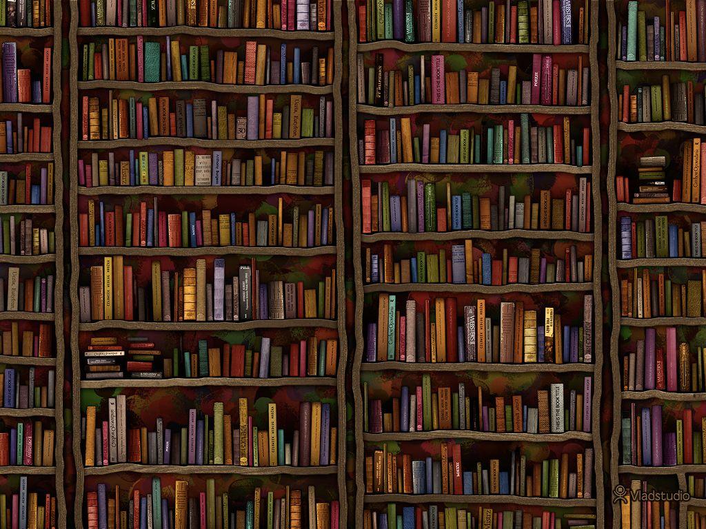 Library · Desktop wallpaper · Vladstudio