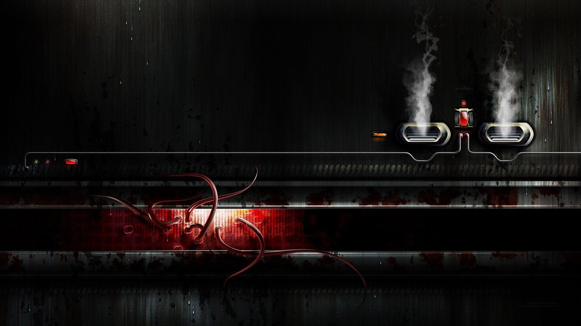 Cgi cables exhaust light smoke wallpaper