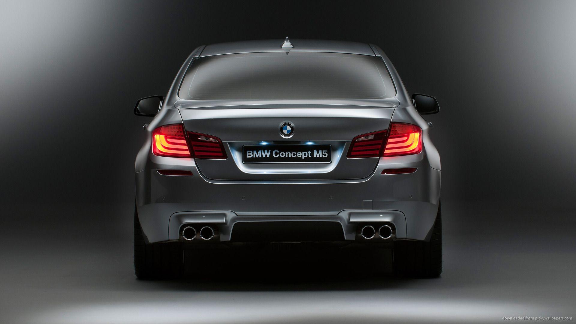 BMW M5 2012 Rear View And Exhaust Wallpaper