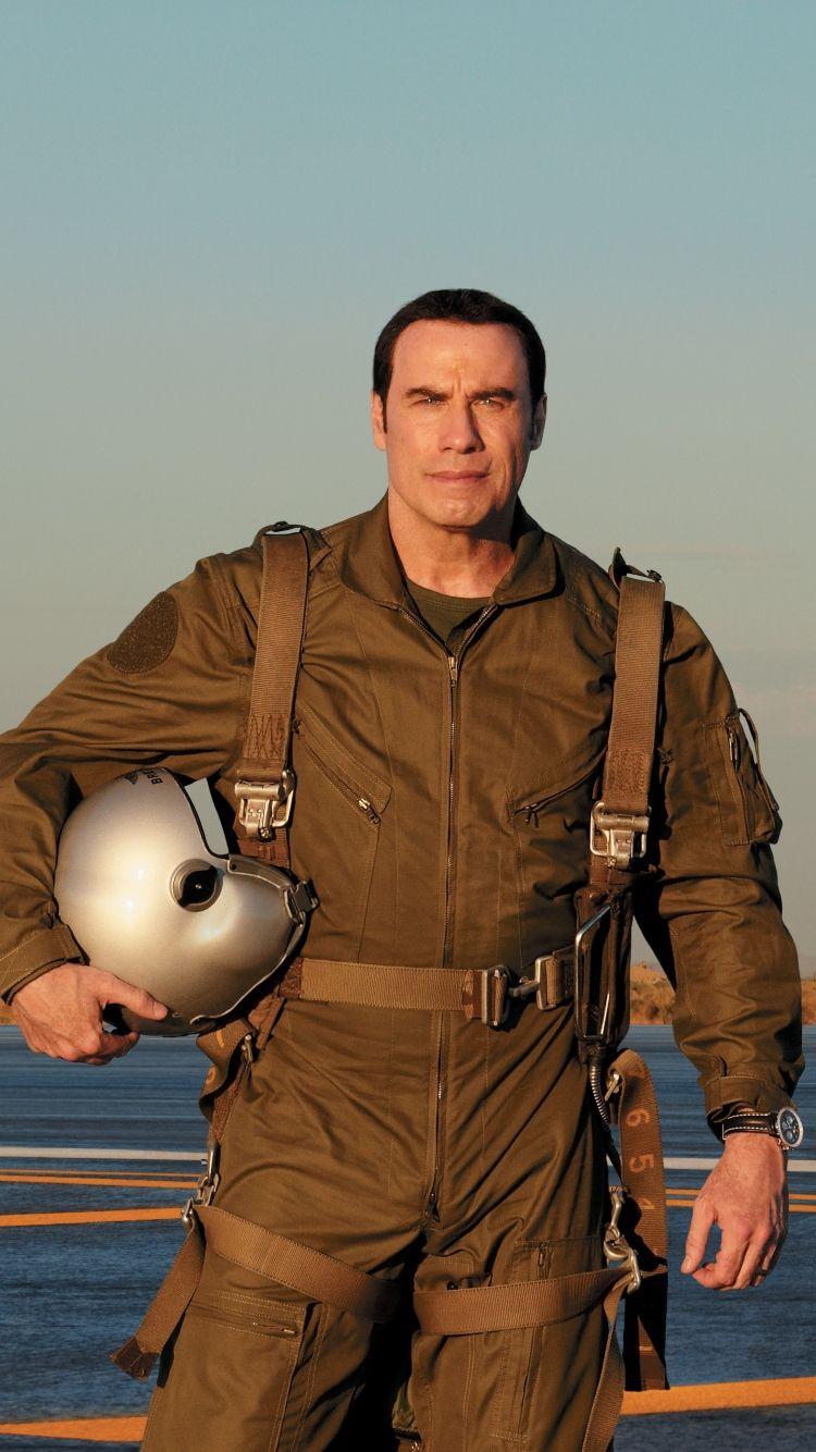 Download Wallpaper 750x1334 John travolta, Actor, Aircraft, Pilot