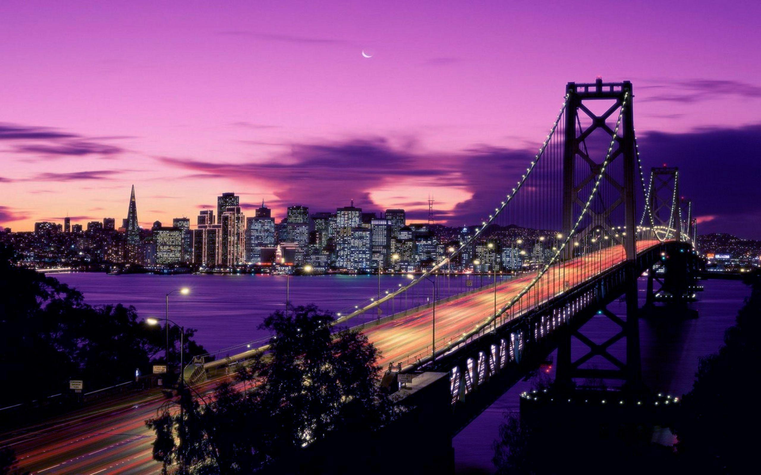 Sunset in San Francisco Full HD Wallpaper