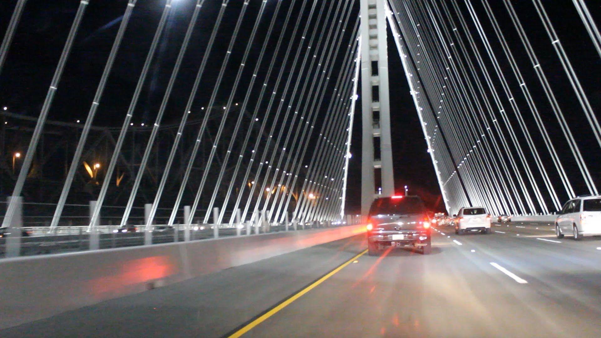 New San Francisco Bay Bridge Opening Night Drive Westbound