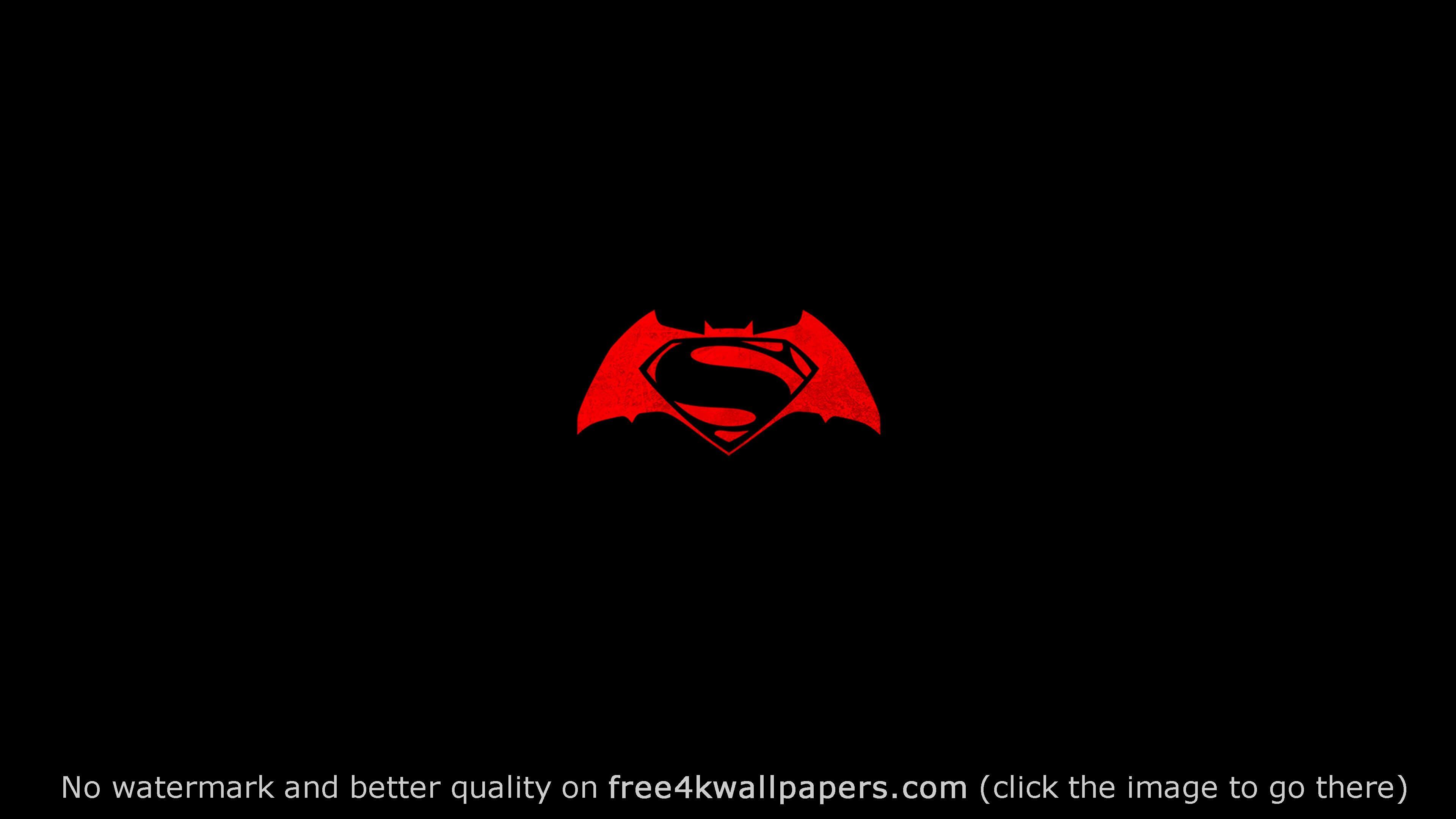 Batman V Superman Logo 4K wallpaper. Desktop Wallpaper