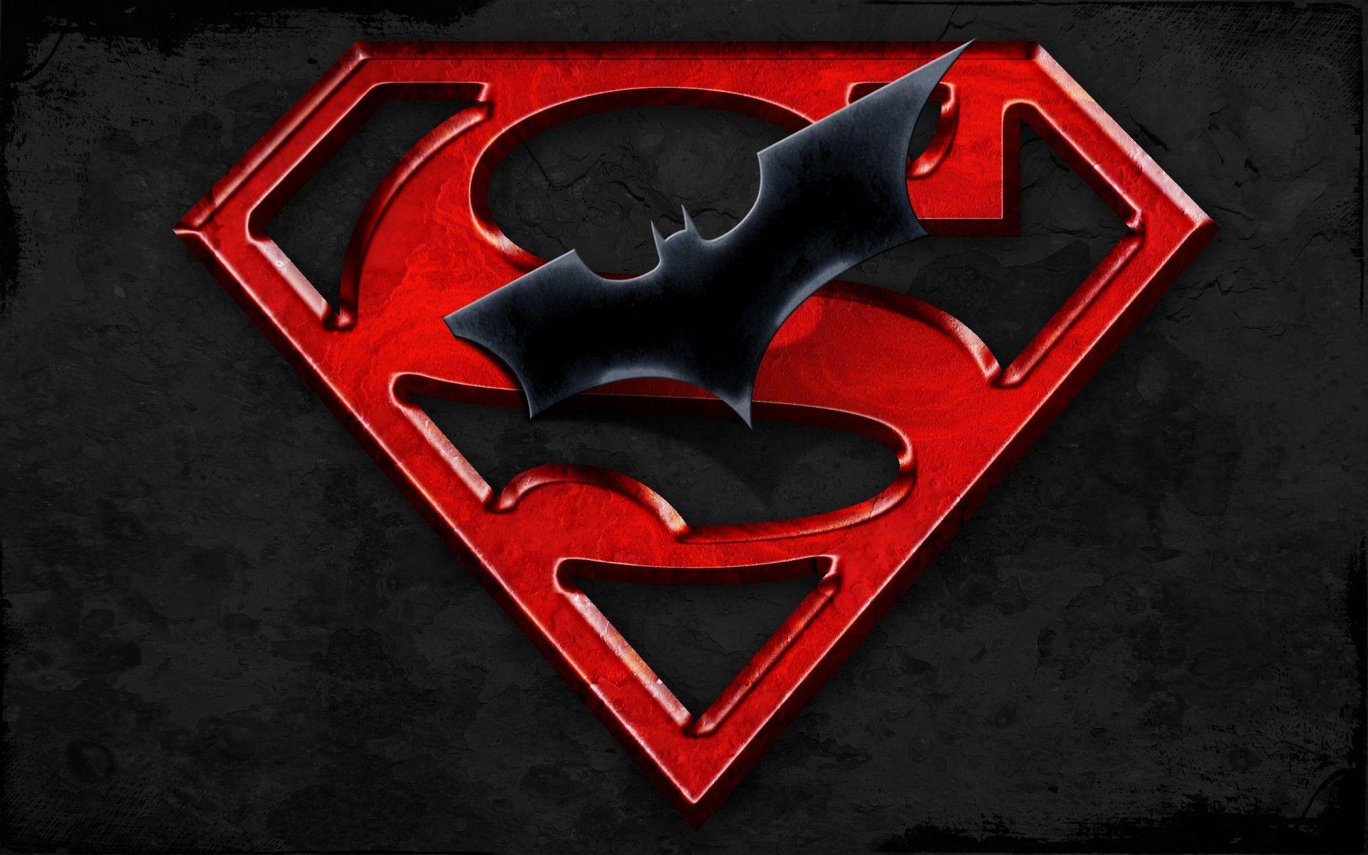 Superman Batman Logo HD Wallpaper HD Wallpaper