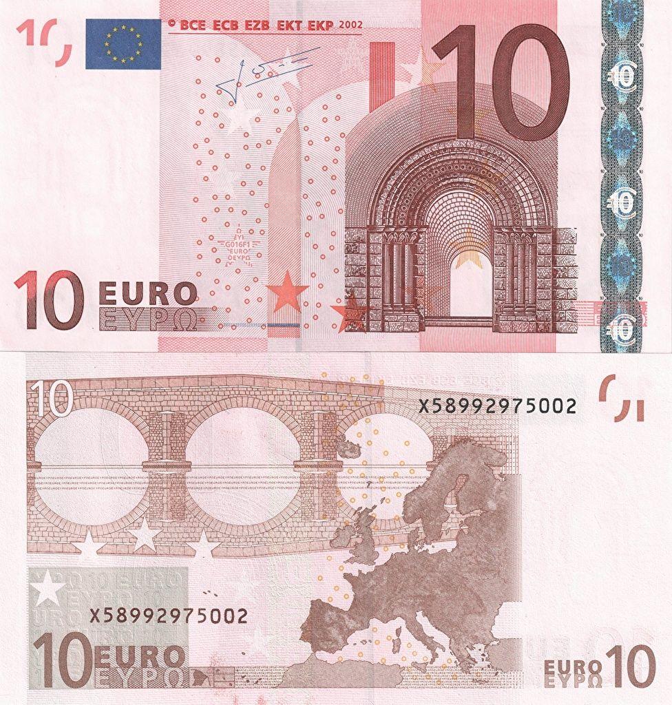 Wallpaper Euro Paper money Money