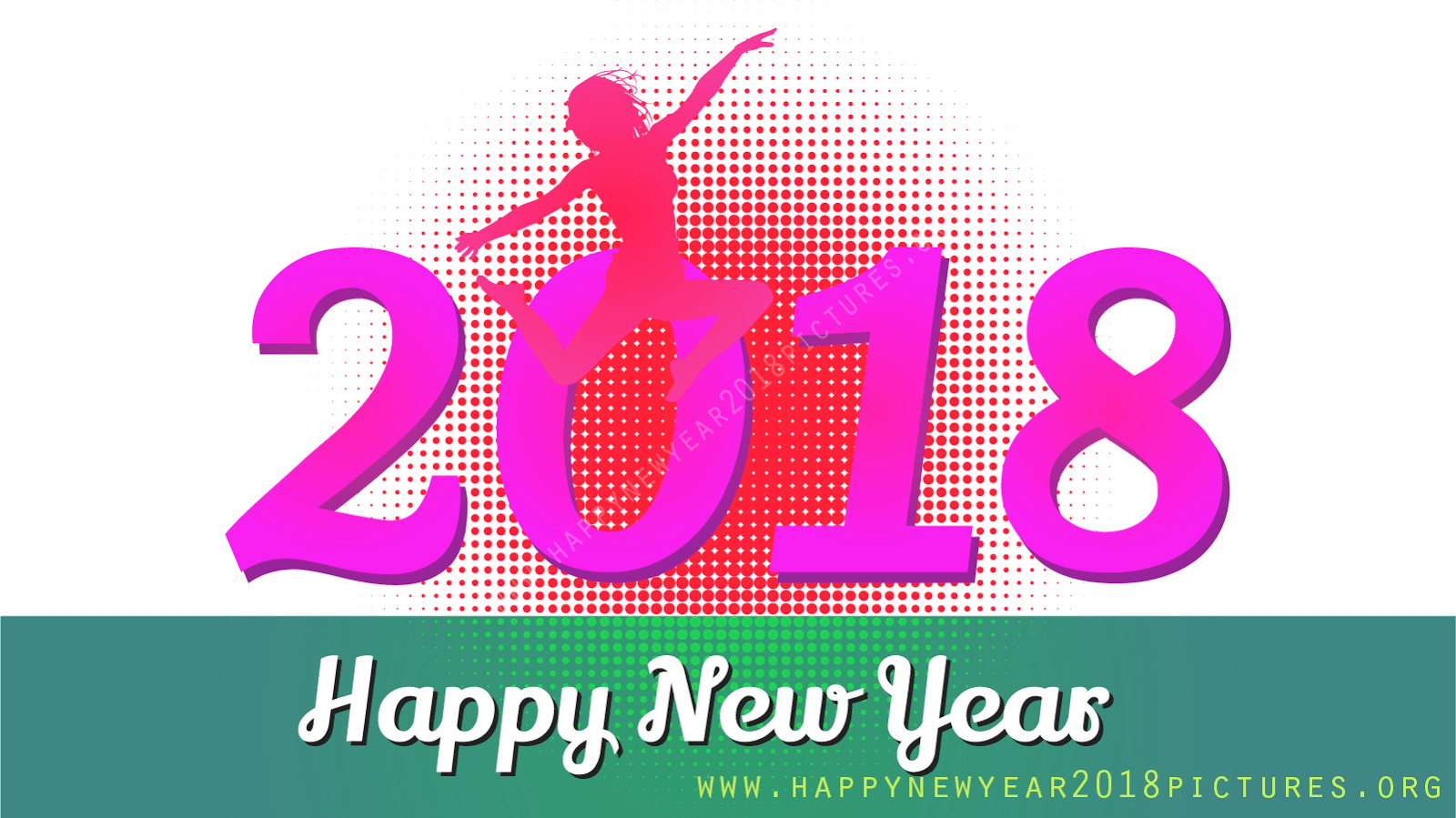 Happy New Year 2018 HD wallpaper screensaver image