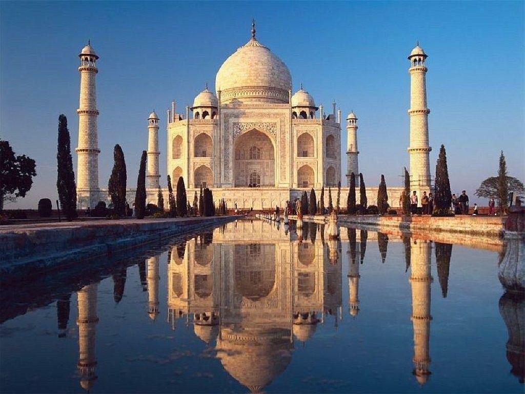 Other: Taj Mahal Seven Wonders World Worlds Marble Water Love