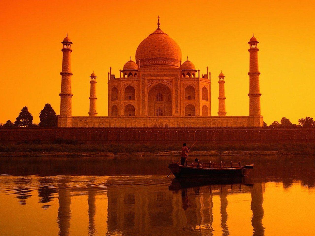 khairoonarina: Beautiful Taj Mahal Wallpaper of Sunset view