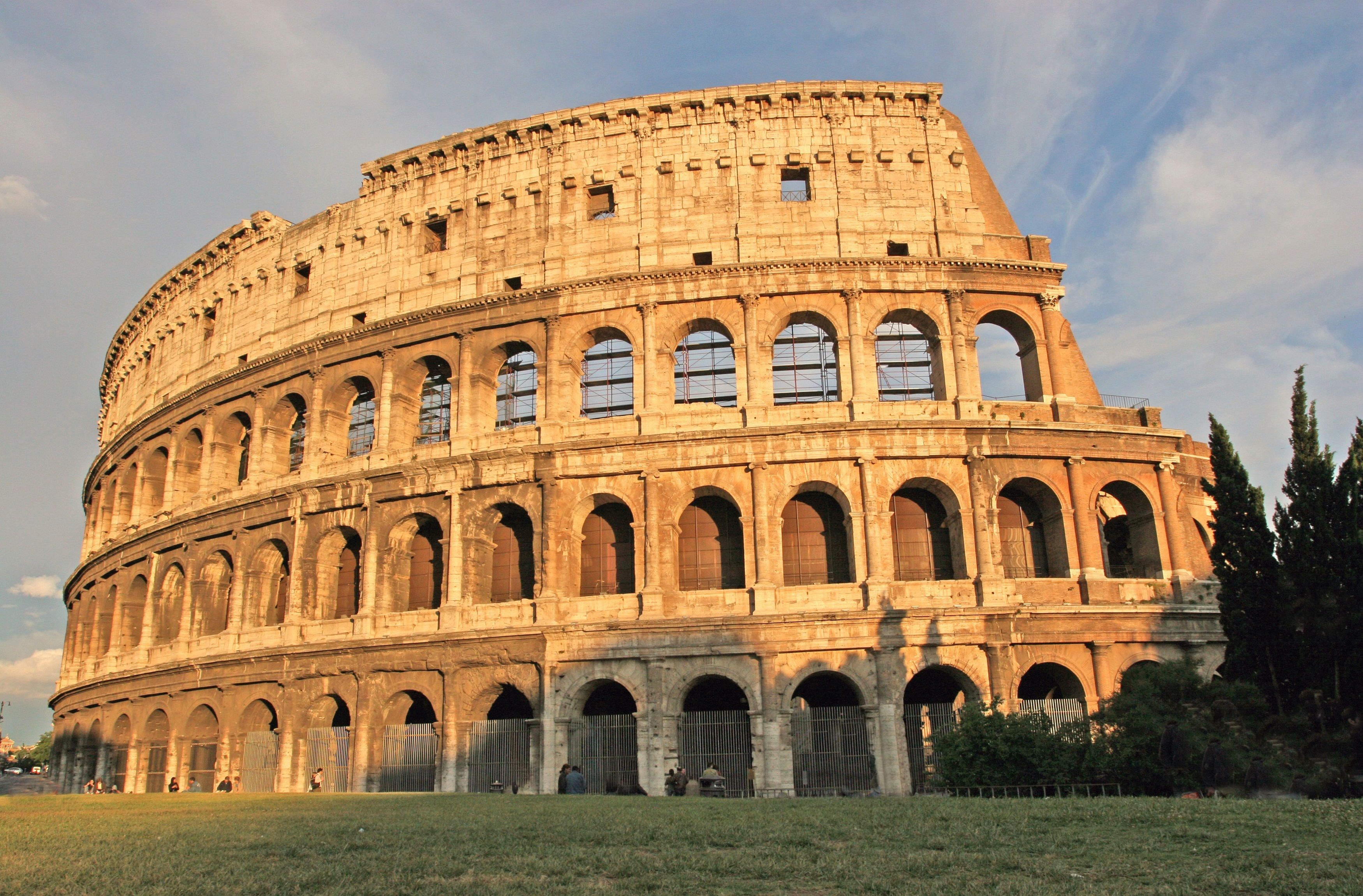 Italy Colosseum Rome Wonders of World. HD Wallpaper Rocks