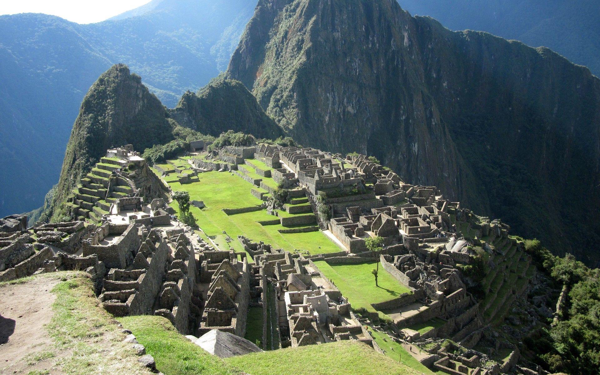 Cities Inca Machu Picchu Mountains