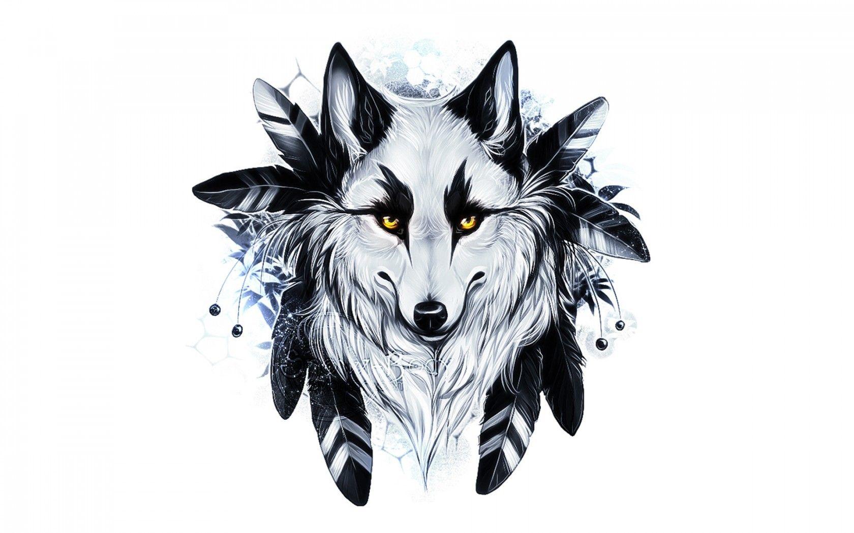 Other White Canislupus Wisdom Art Wolves Wolf Black Saying Timber