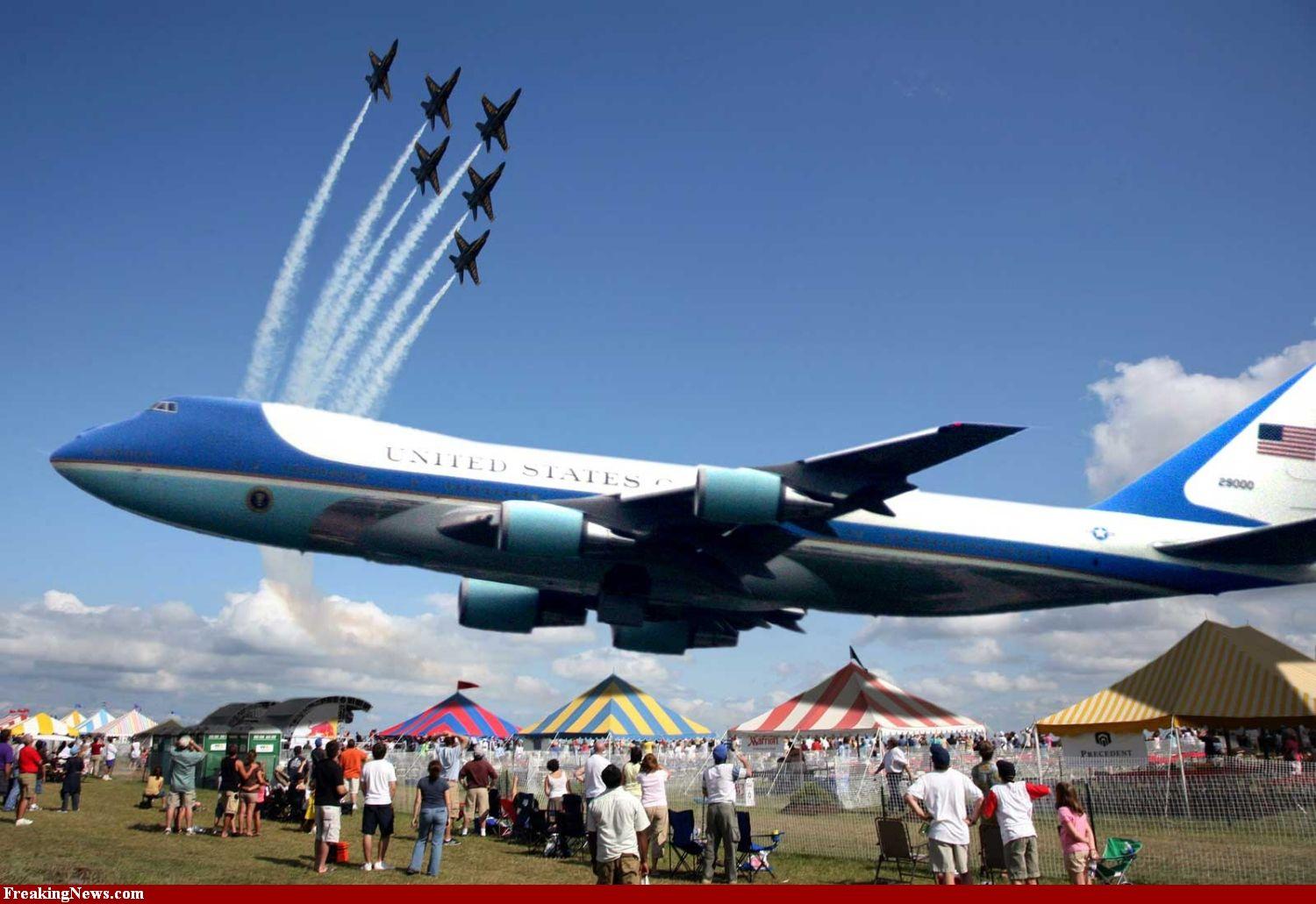 Air Force One at Air Show. THE NEED FOR SPEED!!