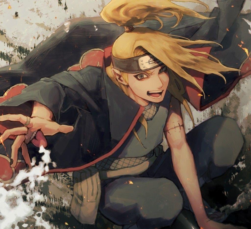 Deidara, Naruto Shippuden, Naruto, Anime Boy, Art Wallpaper, HD