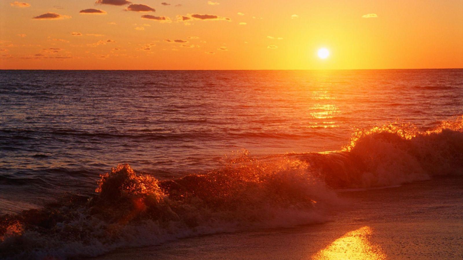 Nature: Pacific Sunset, Pismo Beach, California, desktop wallpaper
