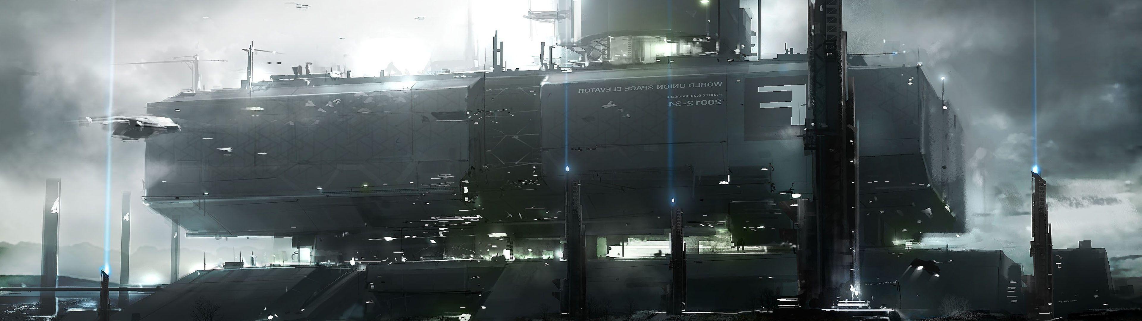 futuristic, Dystopian, Space, Elevator Wallpaper HD / Desktop