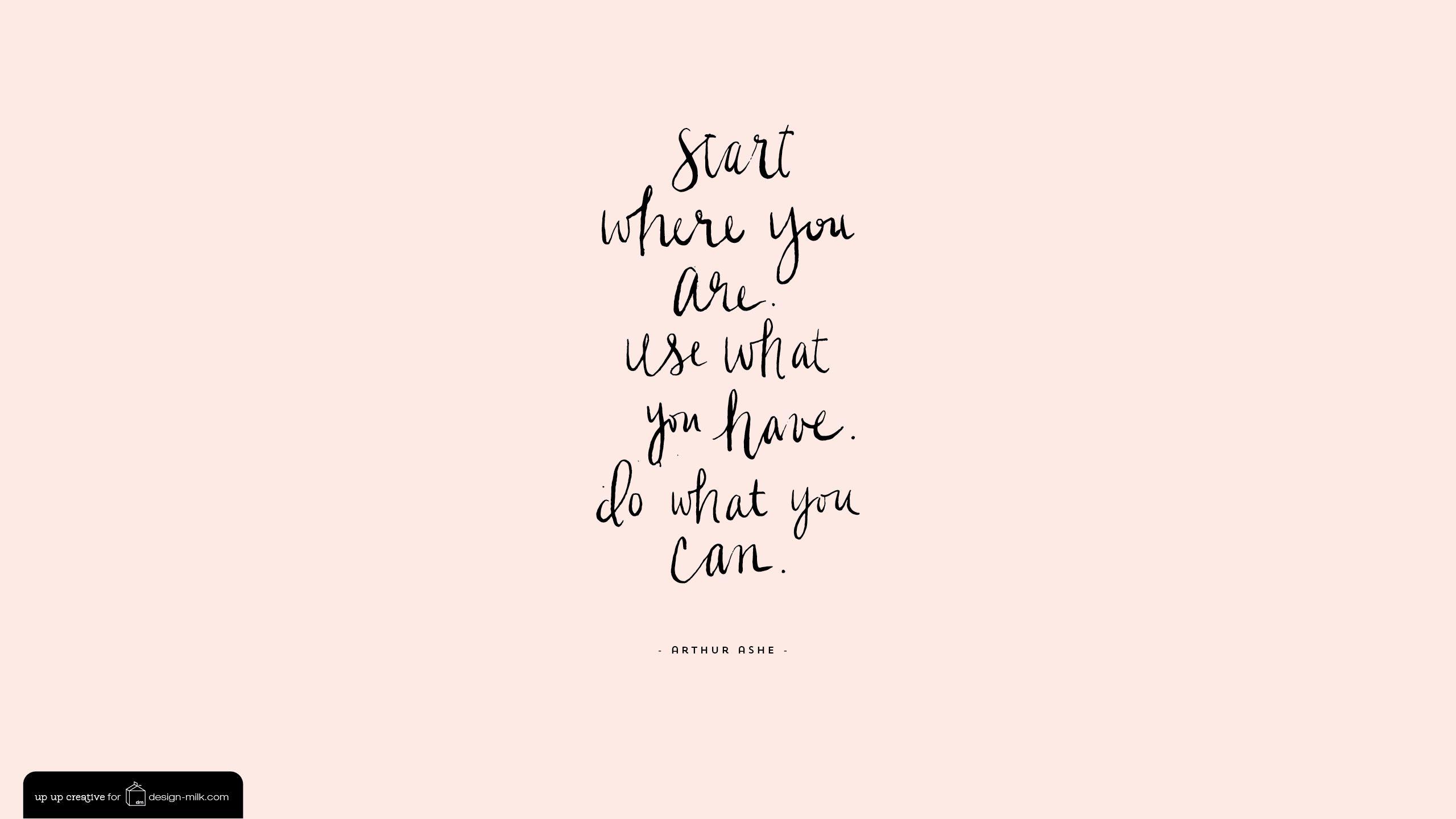 Arthur Ashe Quote Desktop And IPhone IPad Wallpaper