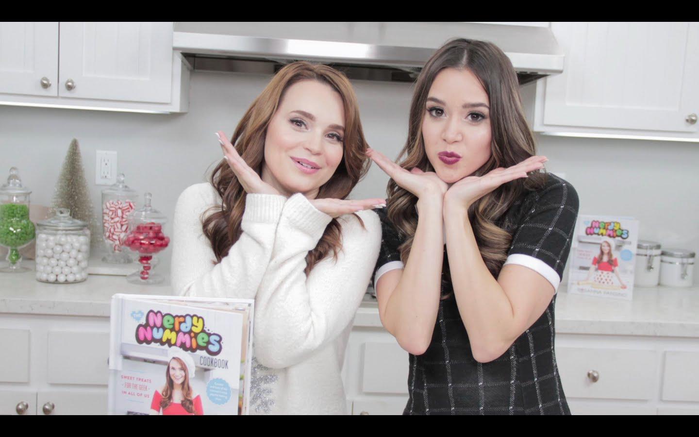 On The Set of Nerdy Nummies with Rosanna Pansino and Penguin