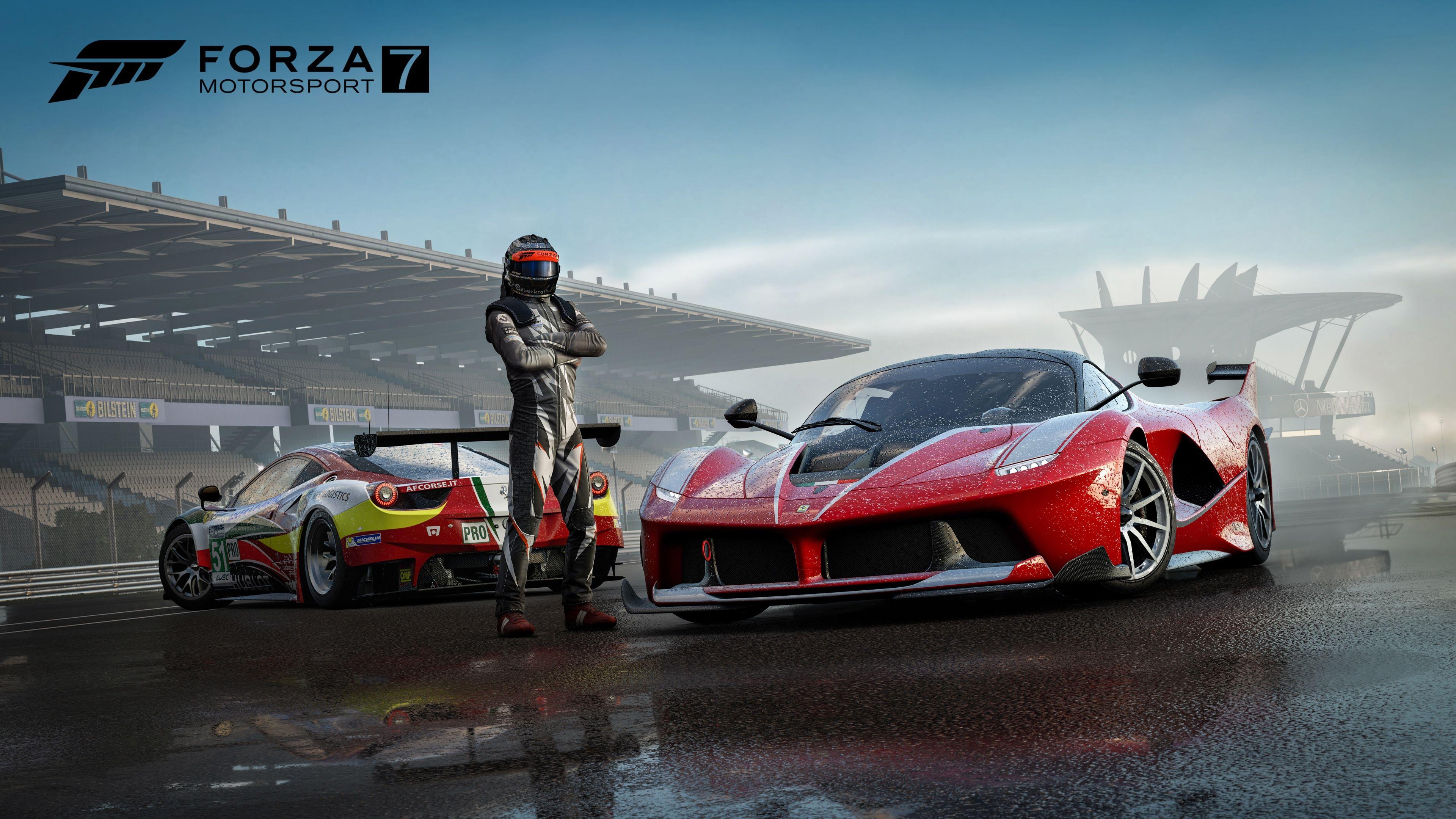 UHD 4K Race Cars with Driver Forza Motorsport 7