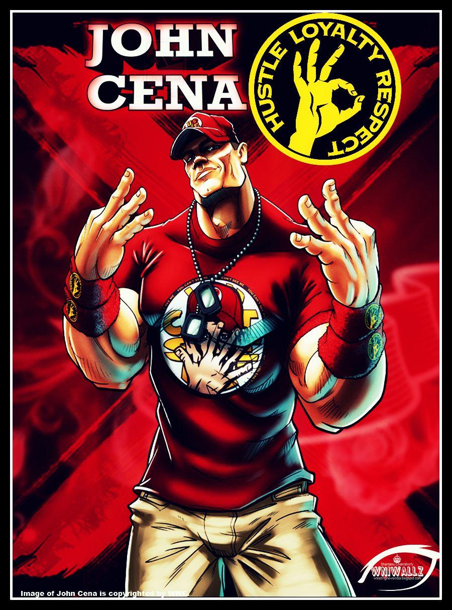 John Cena Cartoon Poster