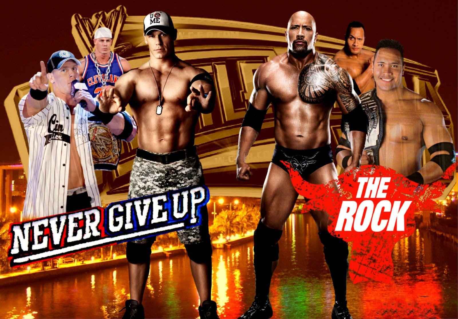John Cena and The Rock Wallpaper Superstars, WWE Wallpaper