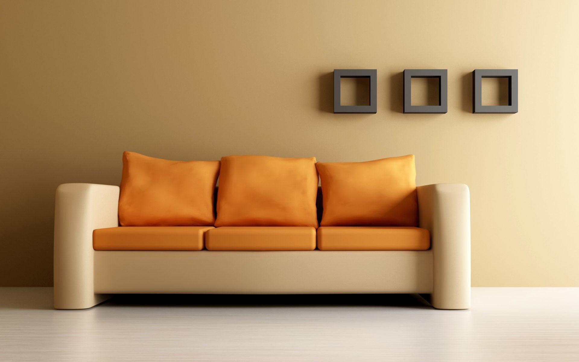 Orange Couch Wallpaper Interior Design Other Wallpaper in jpg