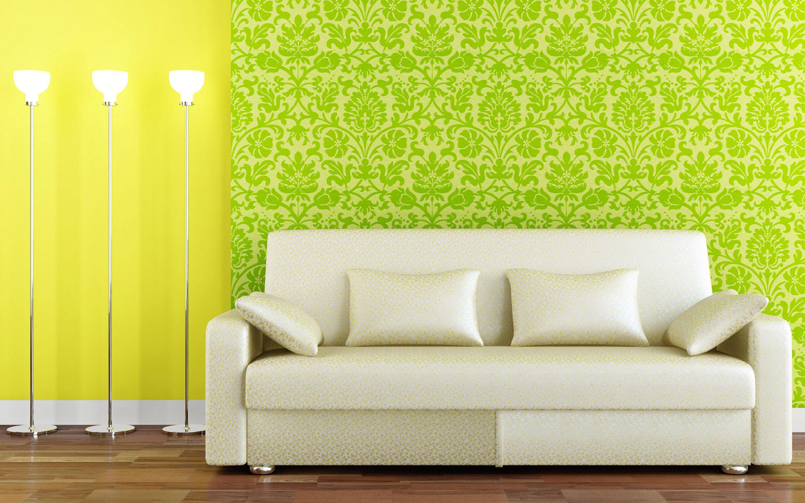 White Couch in Living Room. Free Desktop Wallpaper