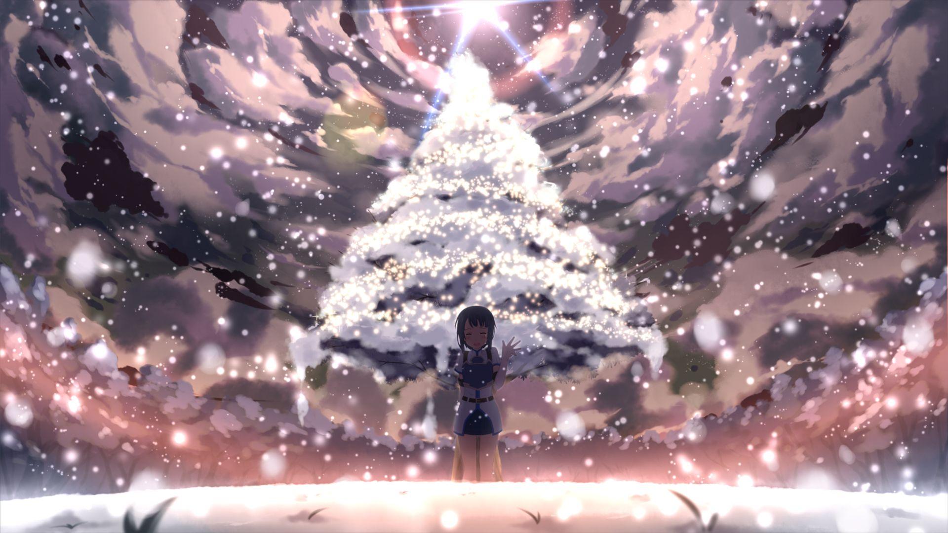 My Collection of Christmas/Winter Anime Backgrounds