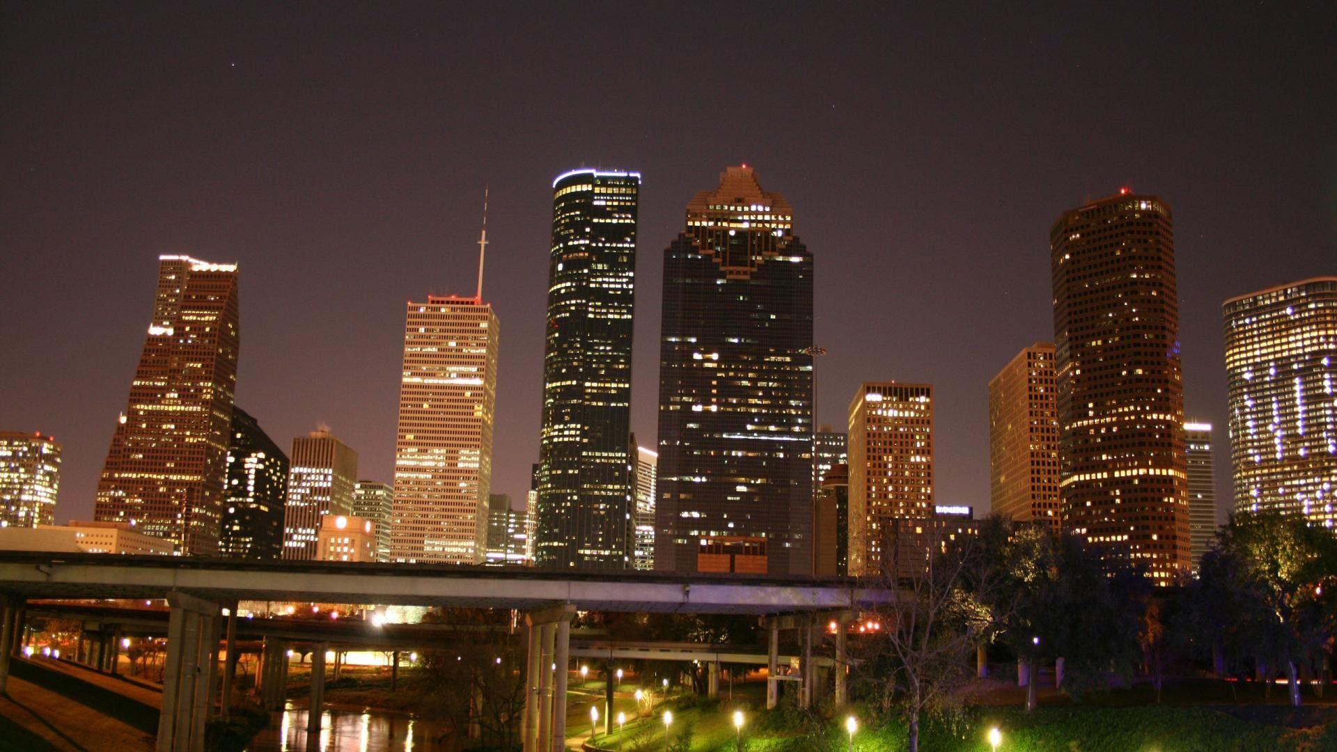 Houston Dallas Skyline Better Texas Temporary