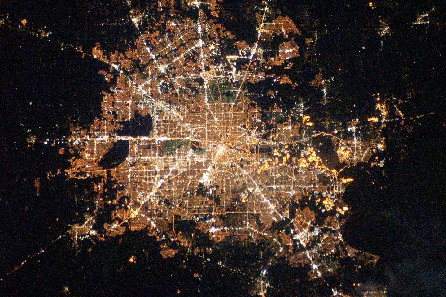 Houston, Texas at Night, Image of