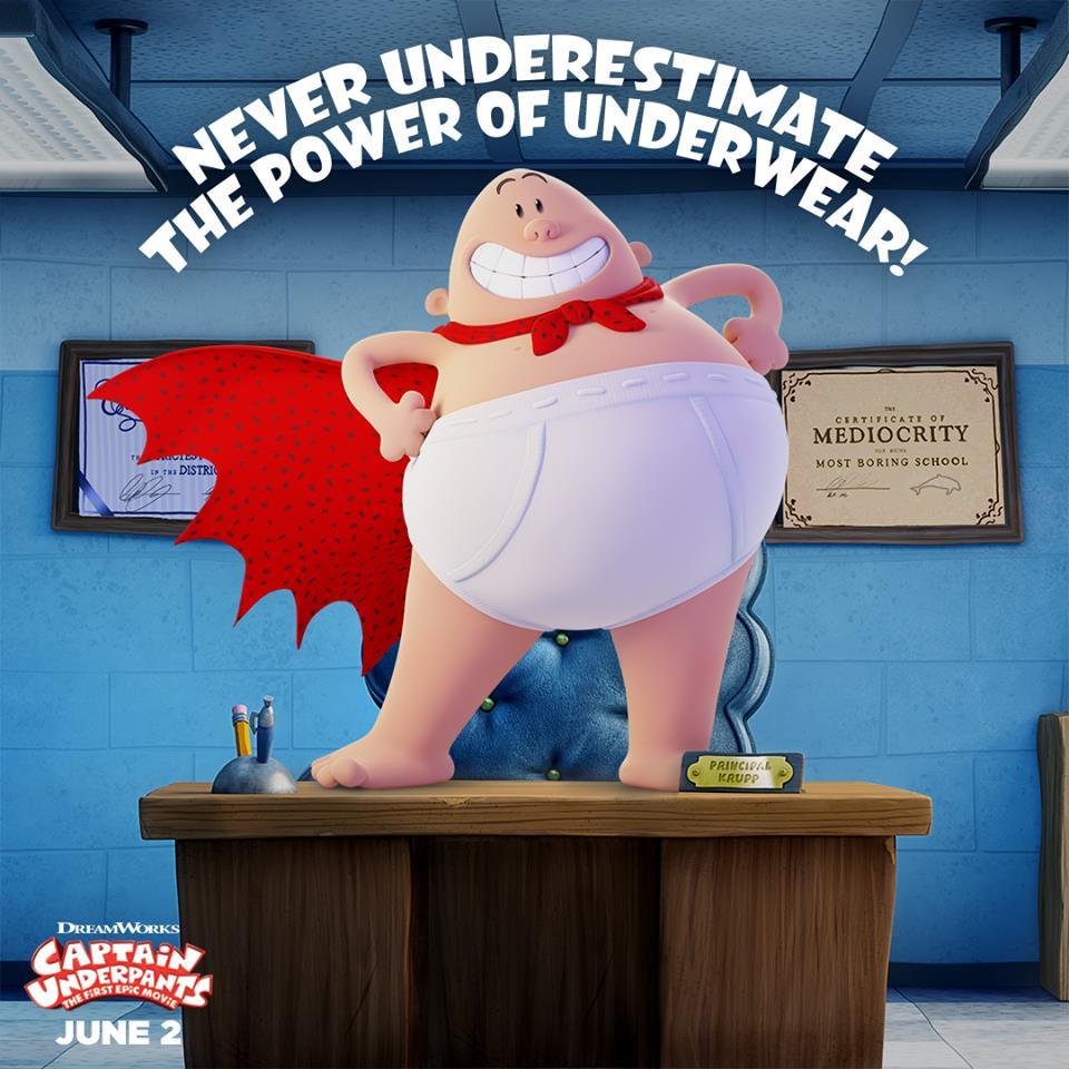 New Official Poster for Captain Underpants: The First Epic Movie