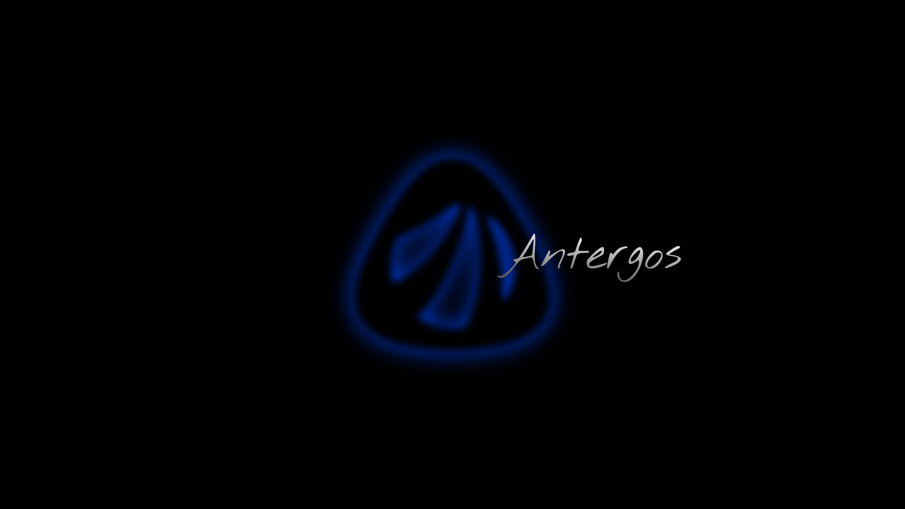 A couple black and blue Antergos wallpaper. If anyone wants a