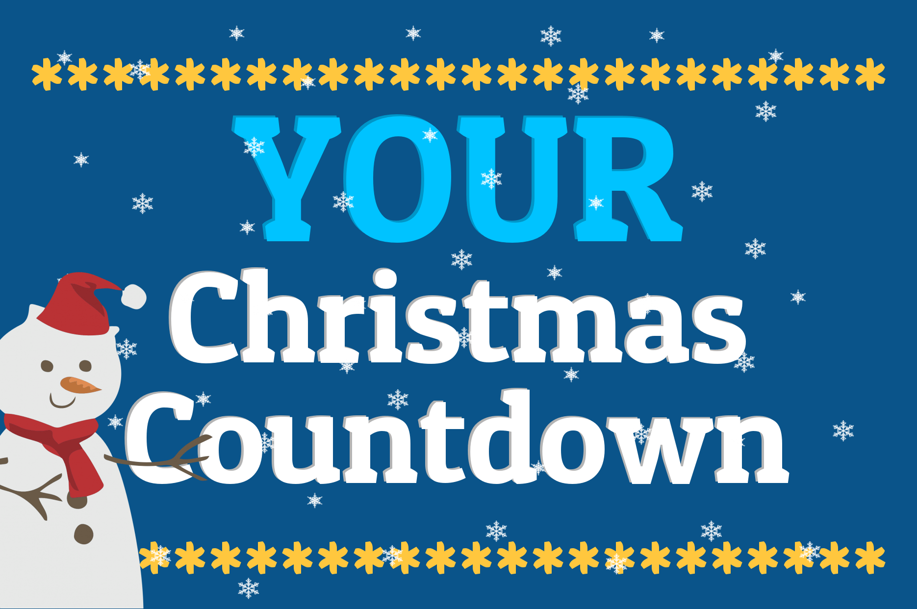 Your Christmas Countdown 2017. Days Until Christmas. Sleeps To Xmas