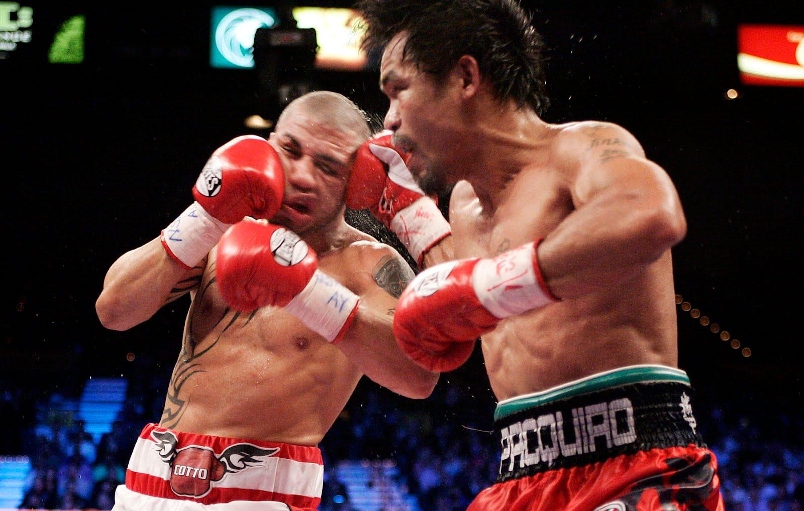 Manny Pacquiao vs Miguel Cotto. Pelota. Miguel cotto