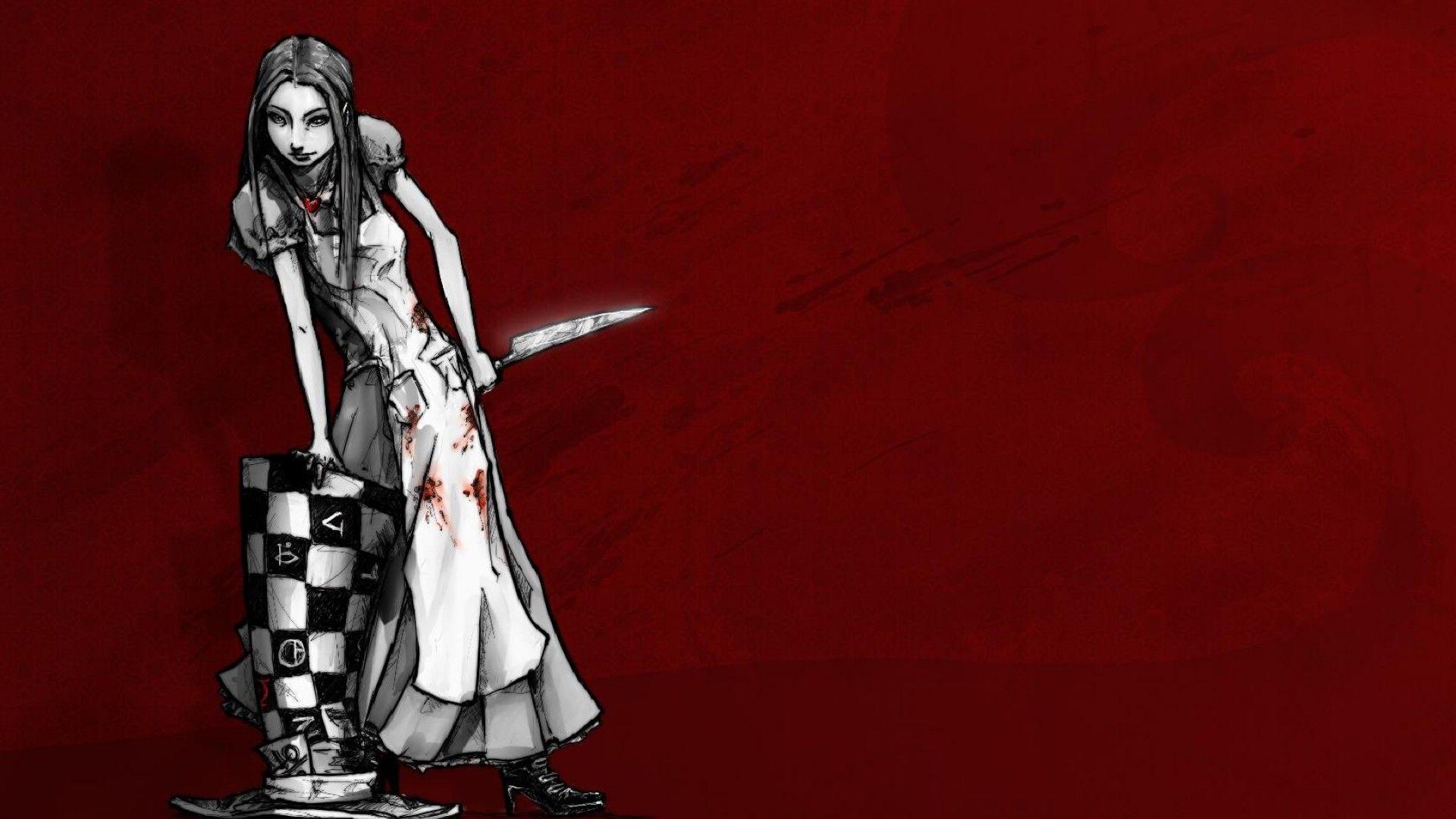 ScreenHeaven: Alice Alice in Wonderland Vorpal blade blood hats