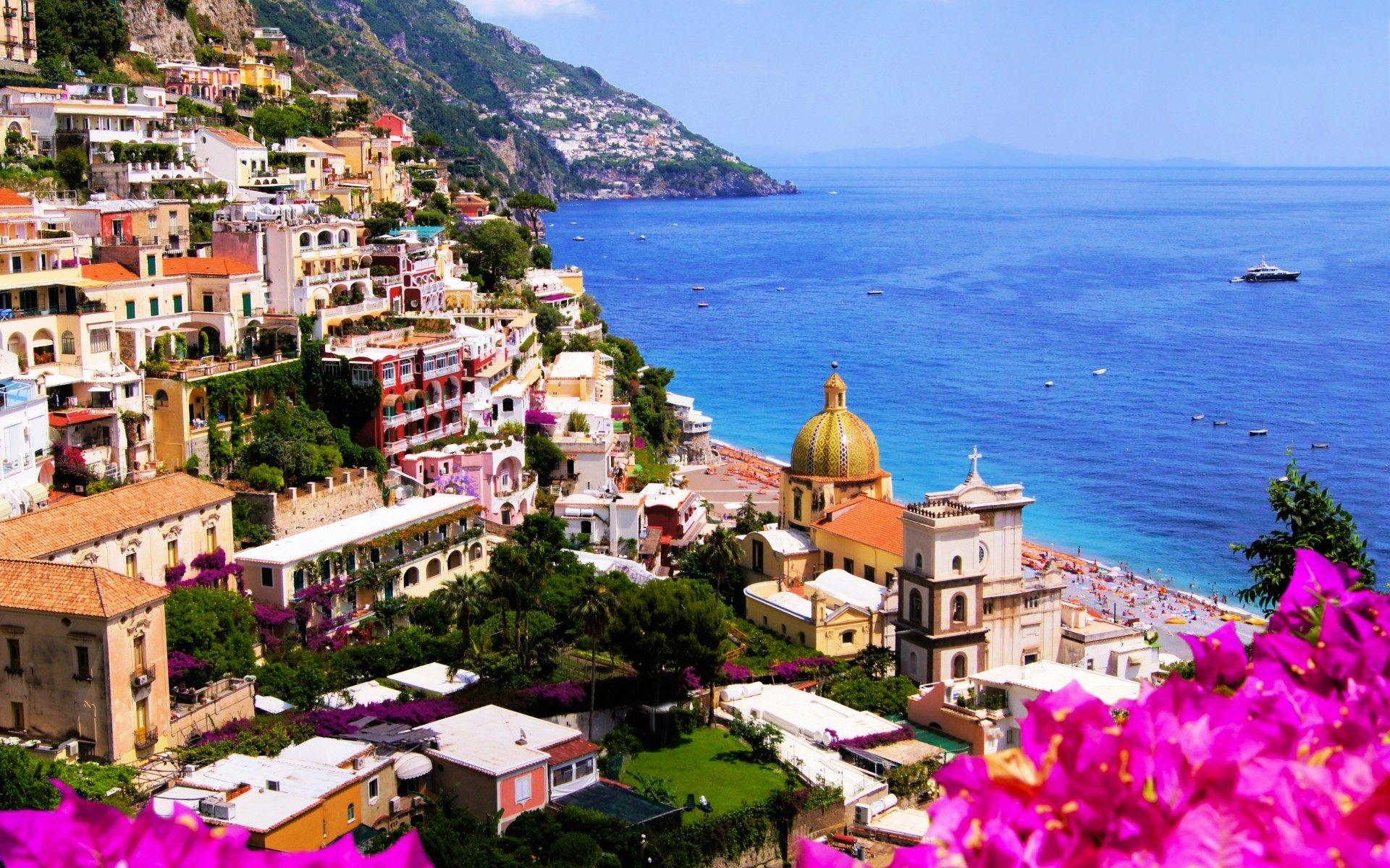 Amalfi Coast Beautiful City Wallpaper HD Free Download. HD