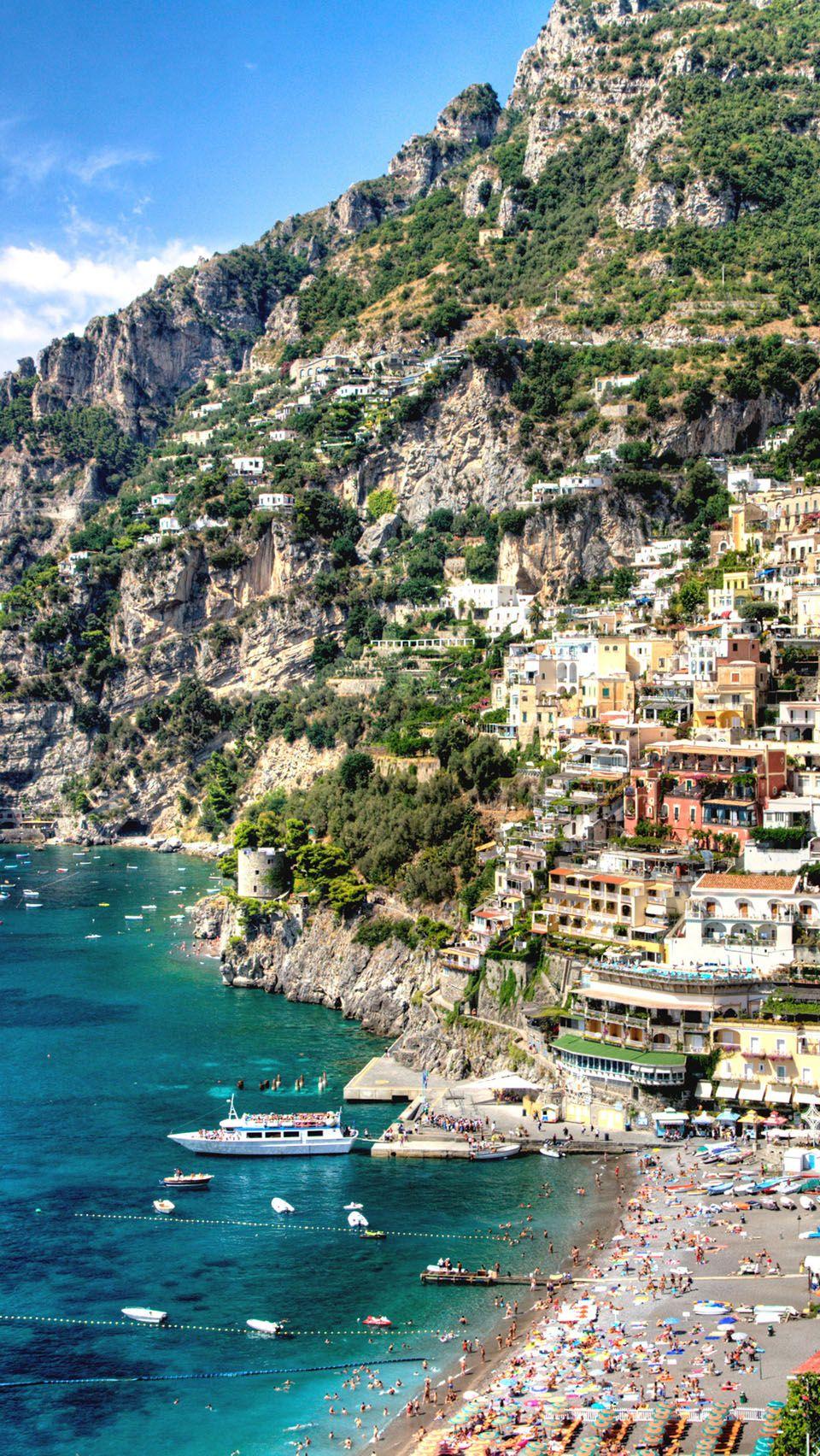 Positano village- Amalfy coast. Italy. Summer vacation