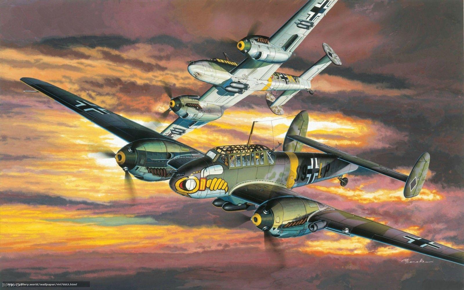 Download Wallpaper Fighter Bomber, Plane, Aviation, World War II