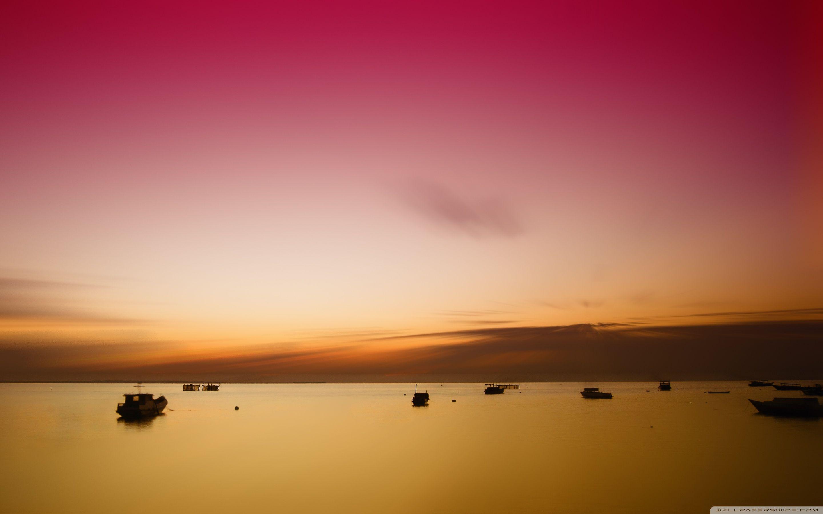 Sunset at Derawan Island, East Borneo, Indonesia ❤ 4K HD Desktop